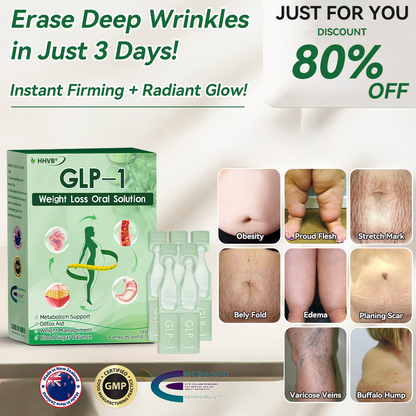 🔥 Only 10 boxes left! We're offering an extra 30% off for you! Doctor-tested and proven, 7-8 boxes of HHVB® GLP-1 Oral Solution are enough to help you manage your weight and blood sugar levels with long-lasting results.