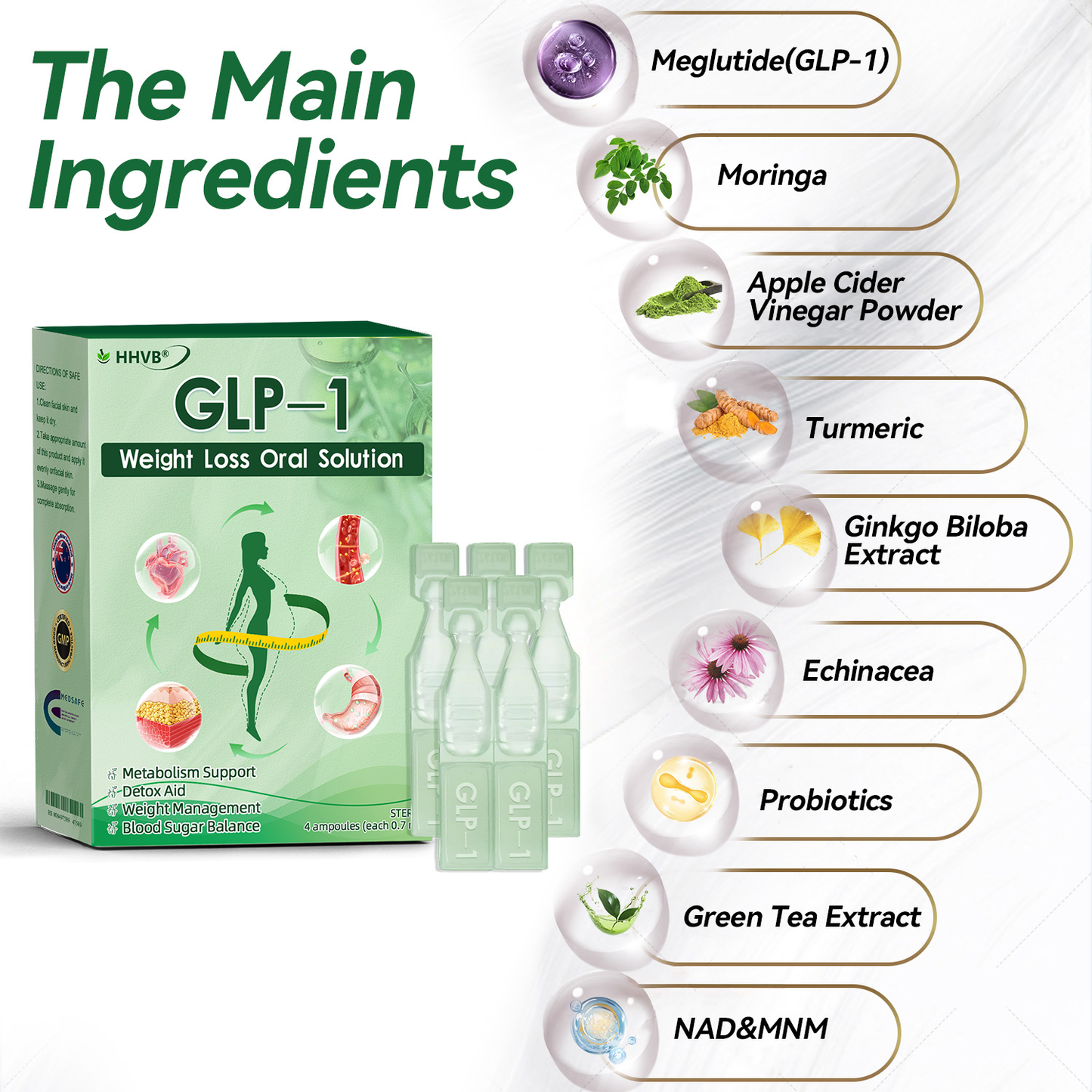 🔥 Only 10 boxes left! We're offering an extra 30% off for you! Doctor-tested and proven, 7-8 boxes of HHVB® GLP-1 Oral Solution are enough to help you manage your weight and blood sugar levels with long-lasting results.